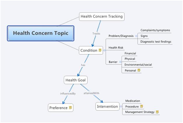 Initial Health Concern concept